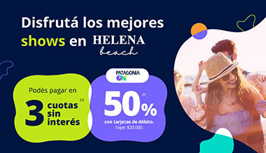 Disfrutá los mejores shows en HELENA beach